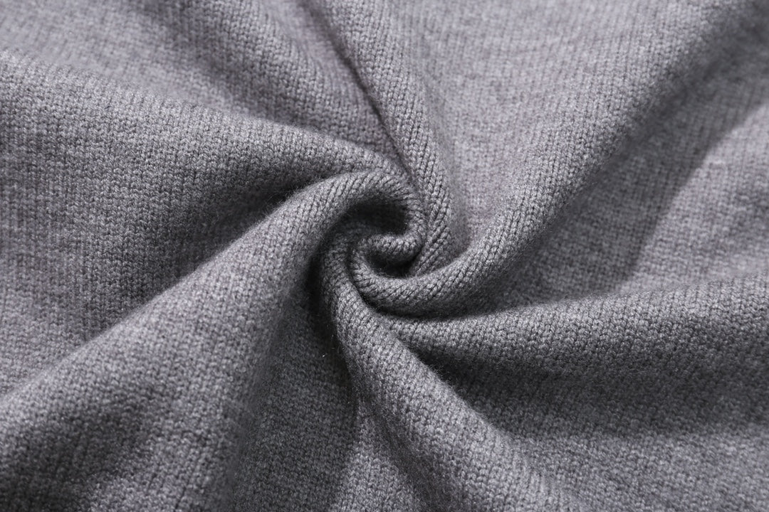 250908 New high-quality towel embroidered jacquard long-sleeved sweater