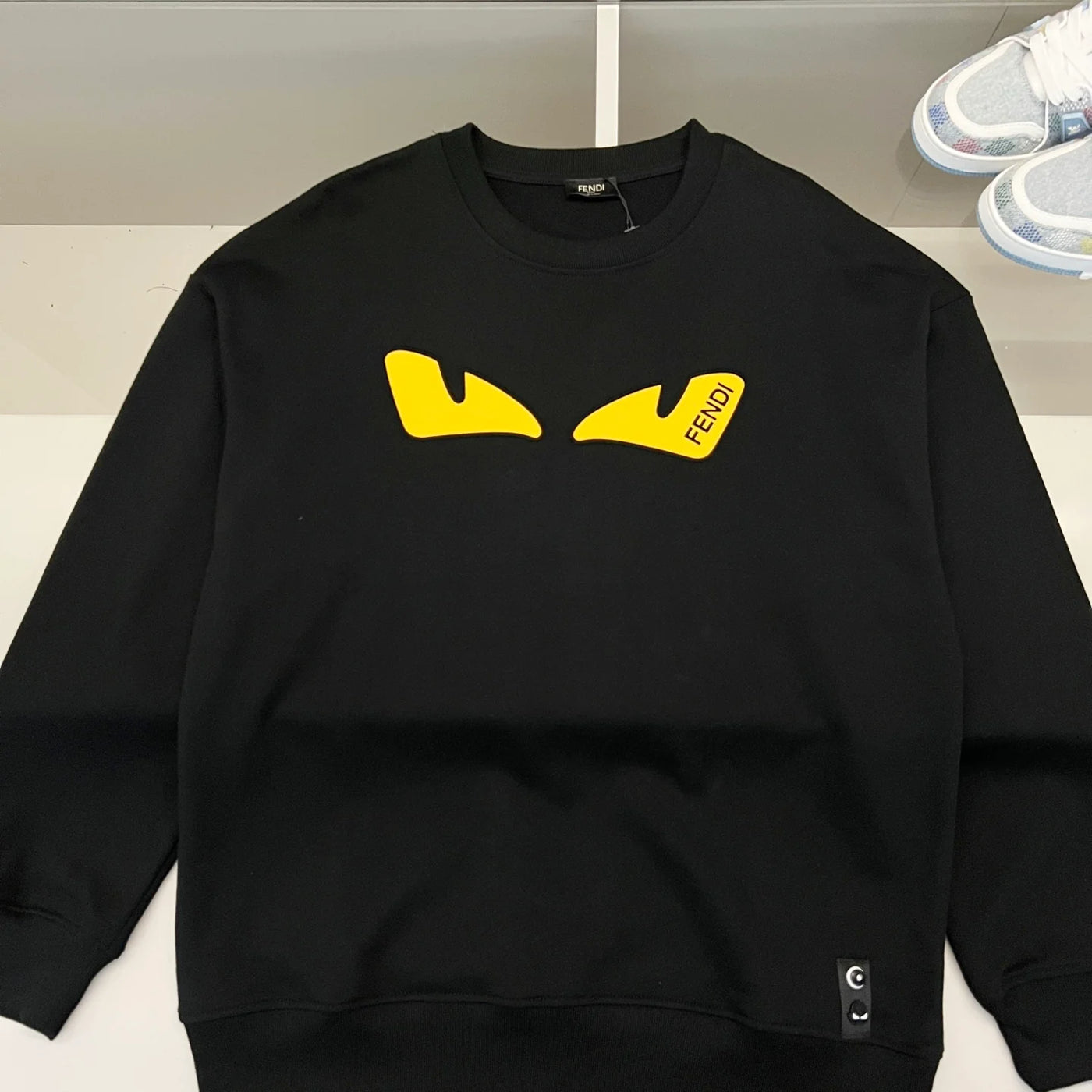 250908 New high-quality three-dimensional silicone yellow eye sweatshirt