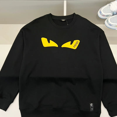 250908 New high-quality three-dimensional silicone yellow eye sweatshirt