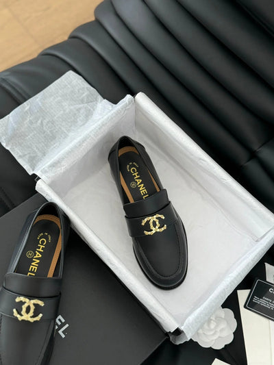 0528 24S new double C buckle Mary Jane loafers