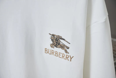 250923 new high-quality checkered patchwork embroidered round-neck sweatshirt