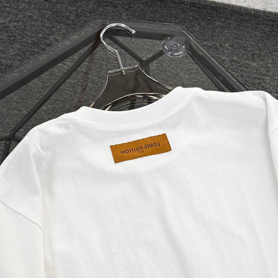 250624 New high-quality lower half printed T-shirt