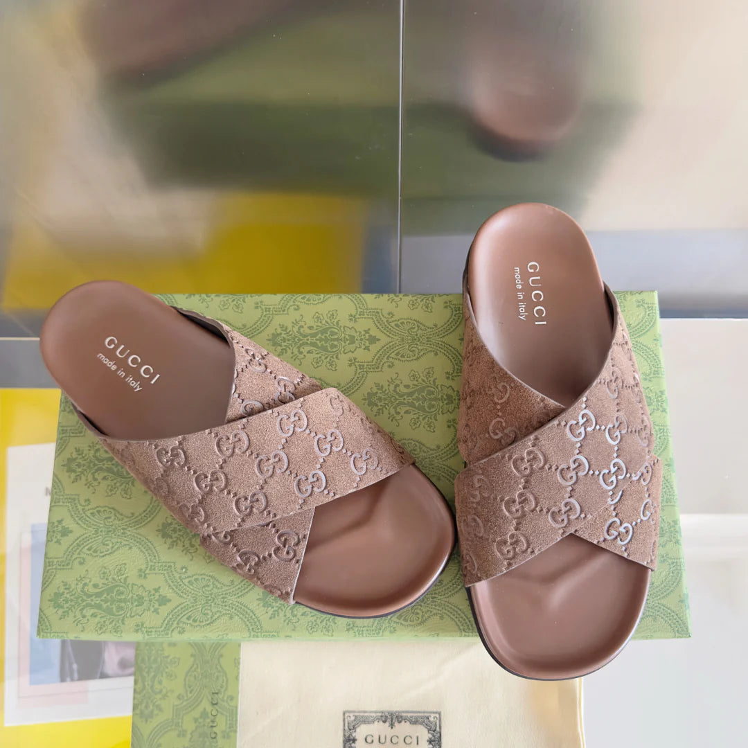 250507 New high-quality thick-soled embossed slippers