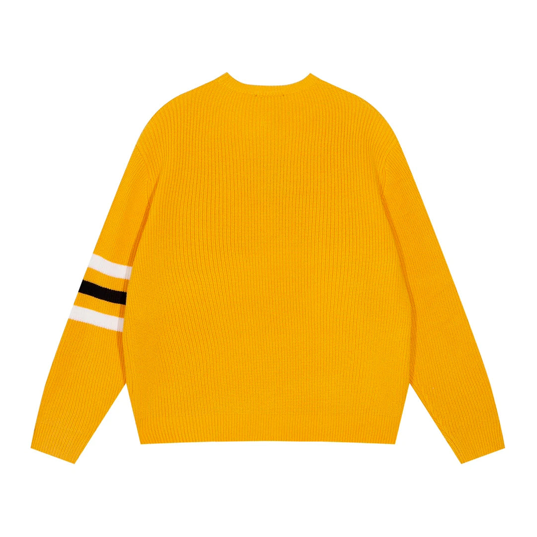 250923 New high-quality patchwork jacquard pullover sweater