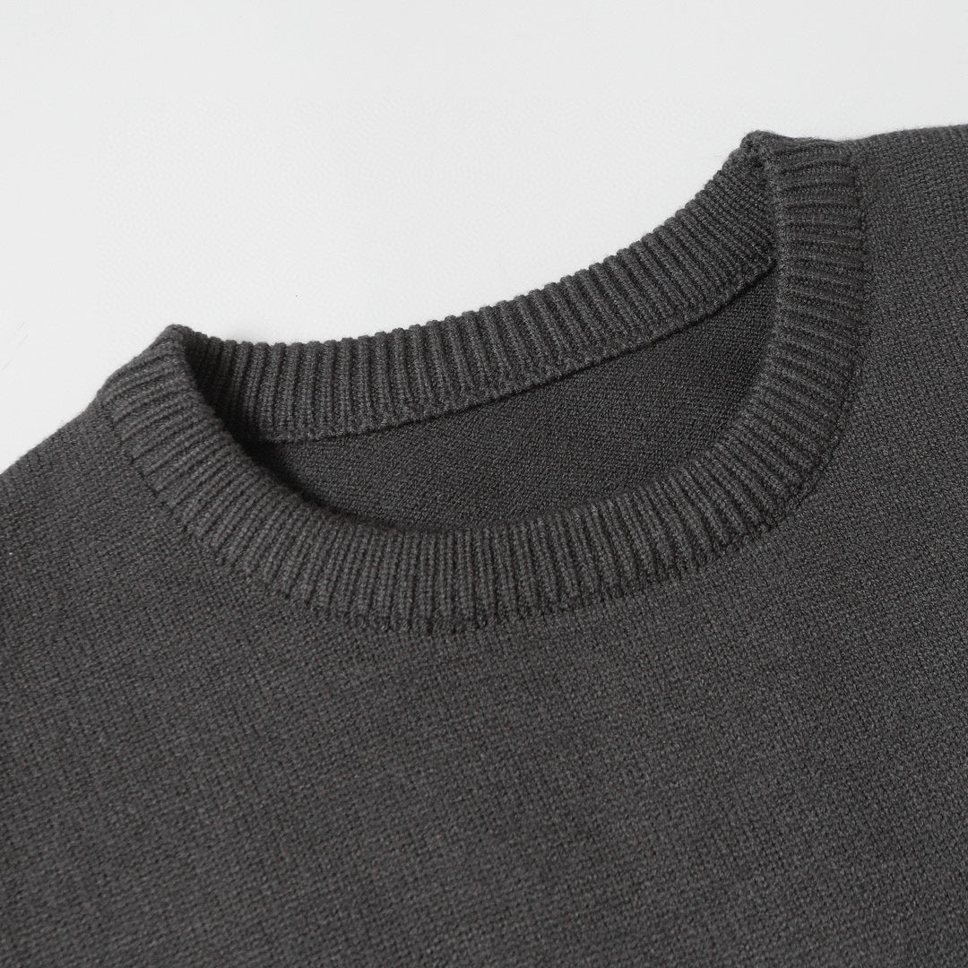 250923 New high-quality patchwork jacquard pullover sweater