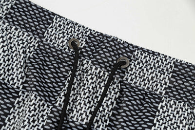 250313 New high quality chequered printed shorts