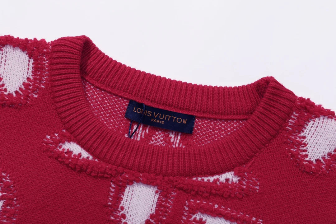 250923 new high-quality jacquard full-printed large icon pullover sweater