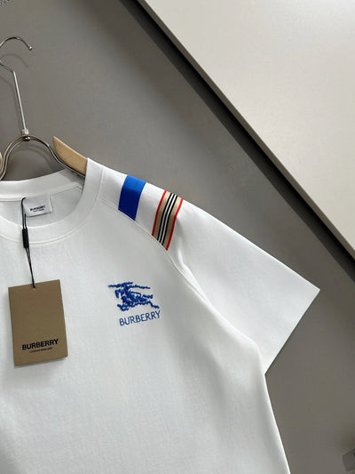 250614 New high-quality embroidered patchwork T-shirt