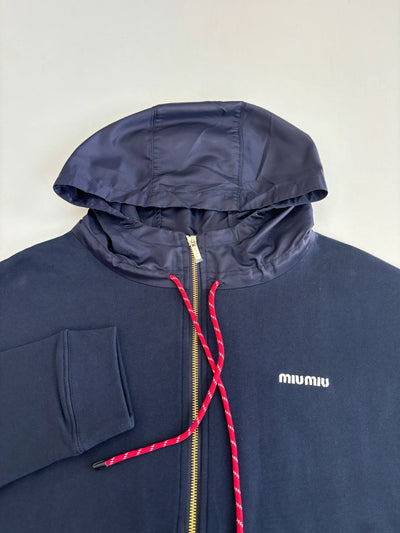 250902 New high-quality patchwork hooded sweatshirt jacket