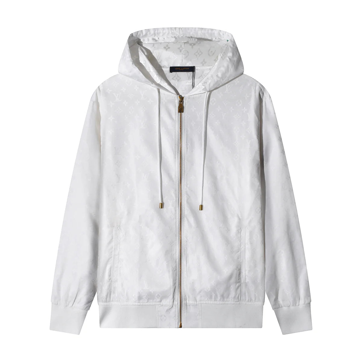 250923 new high-quality letter jacquard full-printed hooded jacket