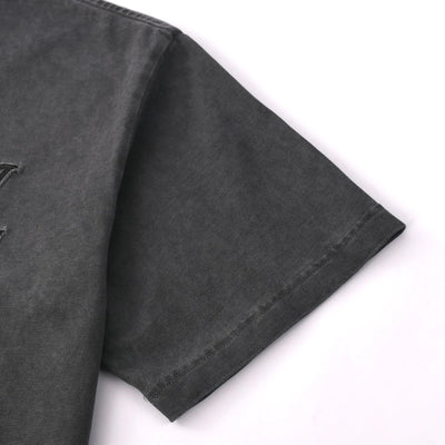 250604 New jacquard embroidery heavy work T-shirt