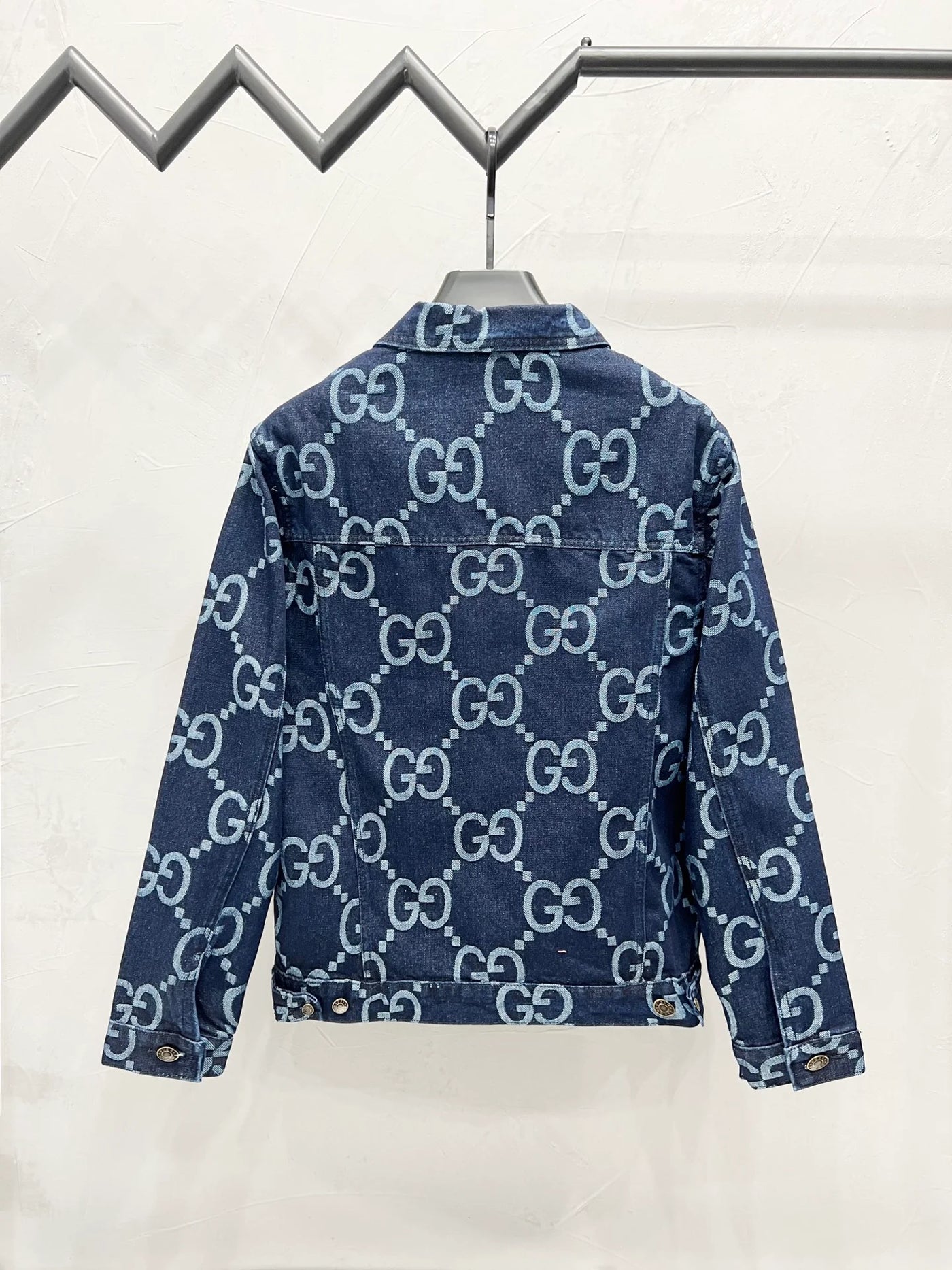 250813 New high-quality full-print straight-cut loose denim jacket