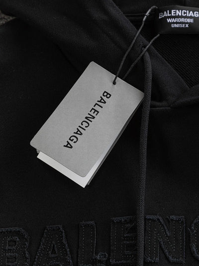 250908 New high-quality patchwork embroidered distressed hoodie