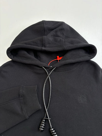 250819 New high-quality leather embroidered hooded sweatshirt