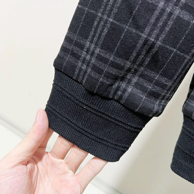 250923 A new high-quality full-print custom checkered casual hoodie