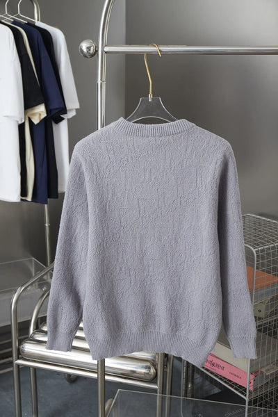 250902 New high-quality, simple jacquard knitted sweater