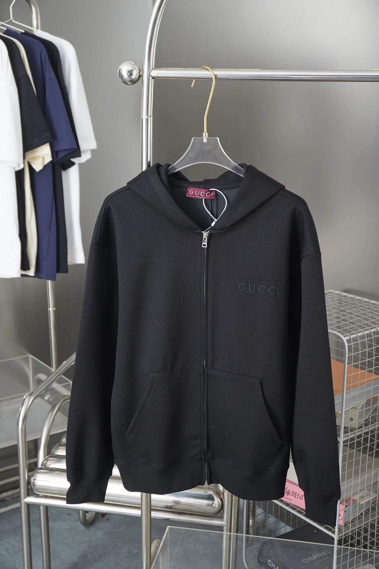 250825 New high-quality logo embroidered hoodie