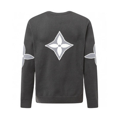 250923 New high-quality patchwork jacquard pullover sweater