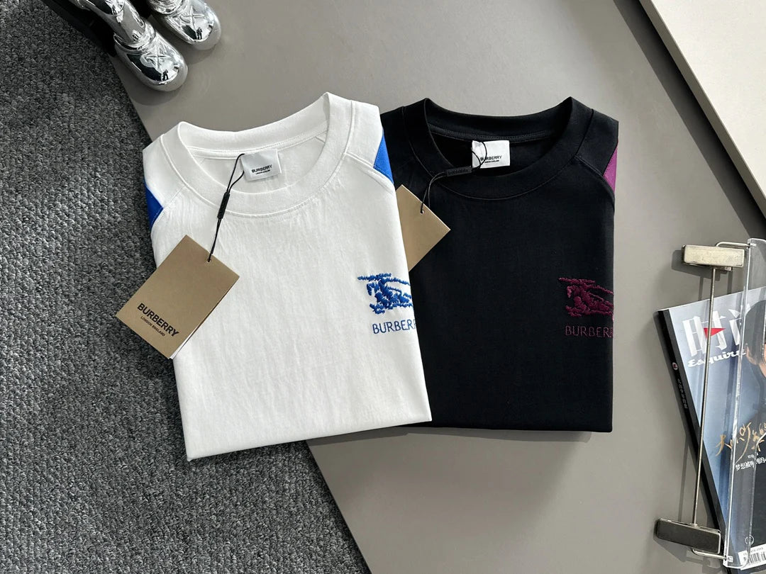 250614 New high-quality embroidered patchwork T-shirt