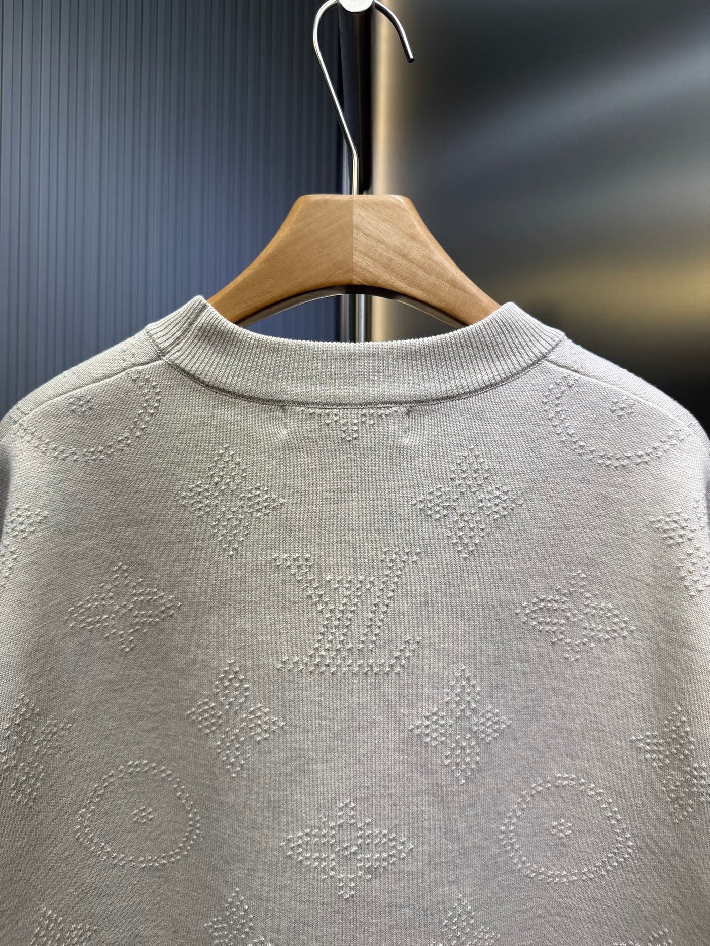 250825 New high-quality jacquard round-neck knitted sweater
