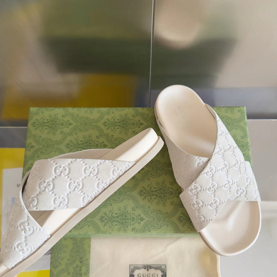 250507 New high-quality thick-soled embossed slippers
