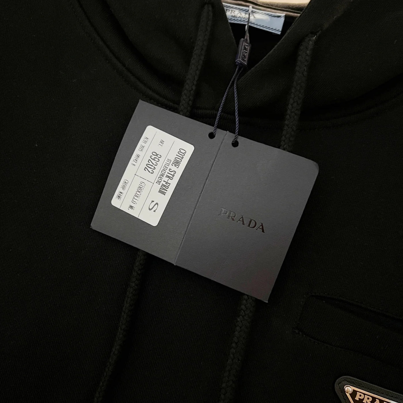 250908 New high-quality fake pocket triangular label hooded sweatshirt