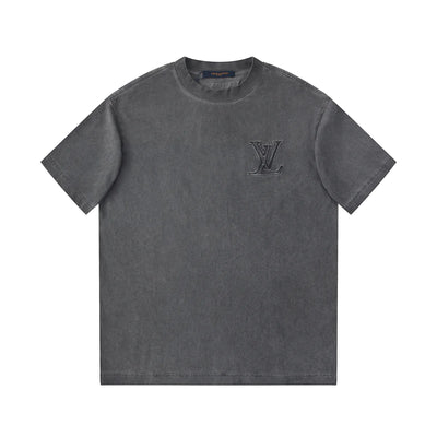 250604 New jacquard embroidery heavy work T-shirt