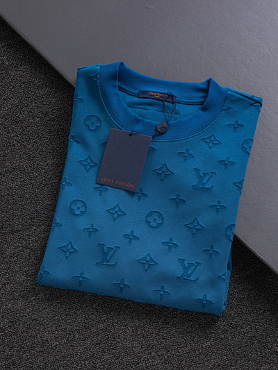 250325 New high quality covered with cut-and-burn monogram T-shirts