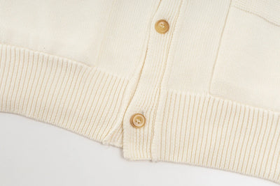 250908 New high-quality and simple wool knitted cardigan sweater