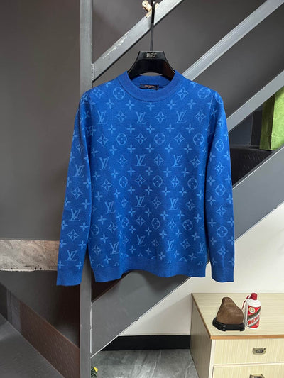 250902 New high-quality jacquard knitted round-neck sweater