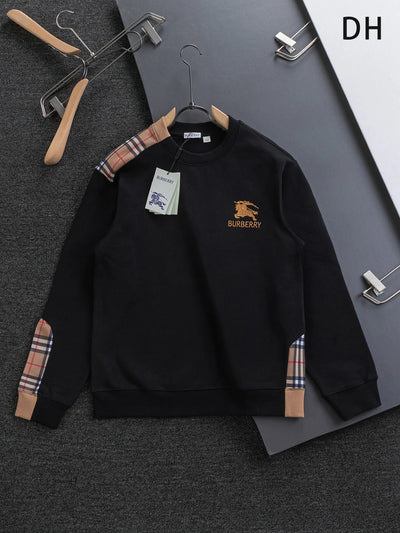 250908 New high-quality patchwork checkered sweatshirt