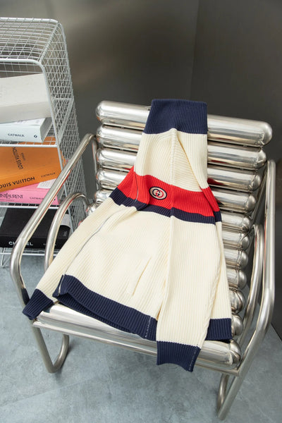 250902 New high-quality letter-covered knitted cardigan sweater