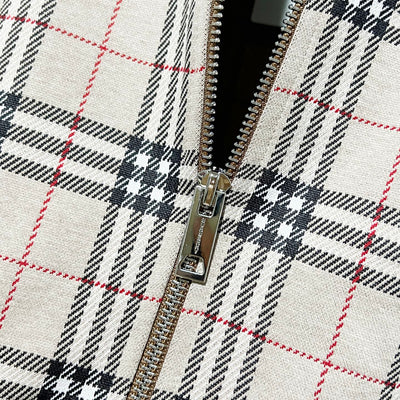 250923 A new high-quality full-print custom checkered casual hoodie