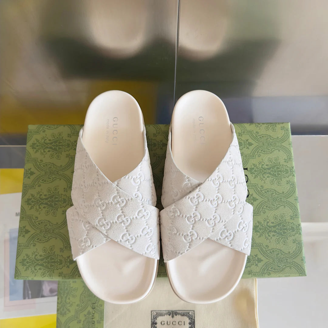 250507 New high-quality thick-soled embossed slippers