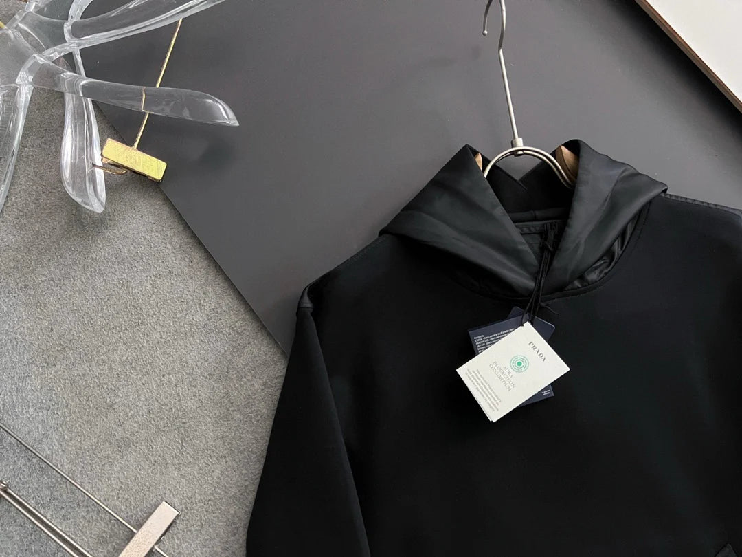 250819 New high-quality patchwork hooded sweatshirt