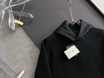 250819 New high-quality patchwork hooded sweatshirt