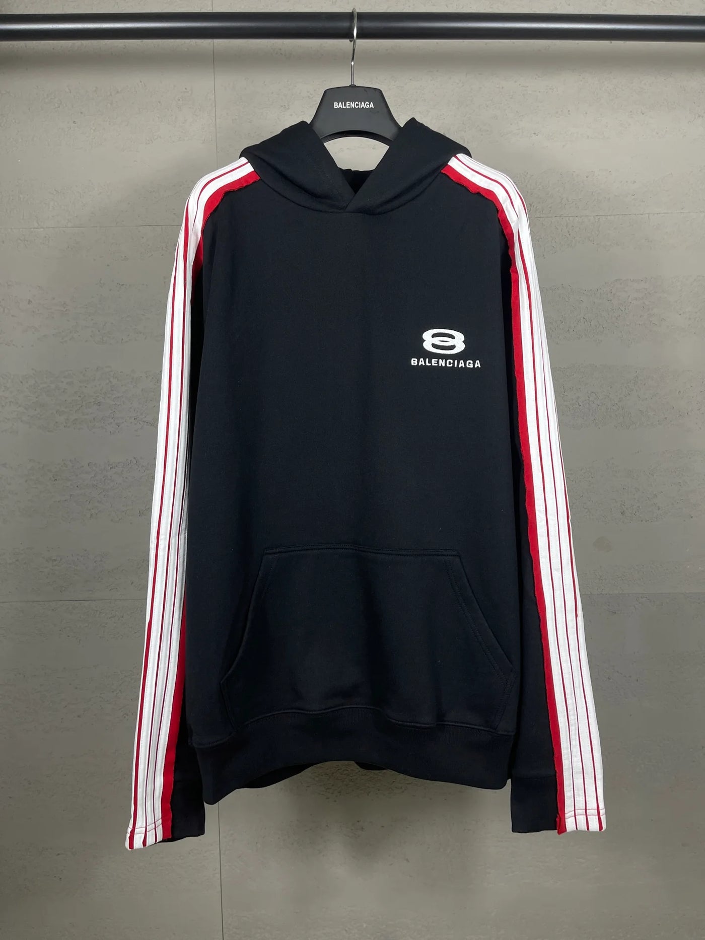 250917 New high-quality shoulder-sleeve color-blocked hoodie
