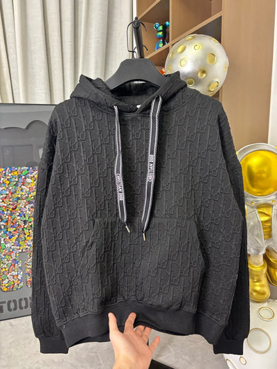 250825 New high-quality full-print embossed custom jacquard hoodie