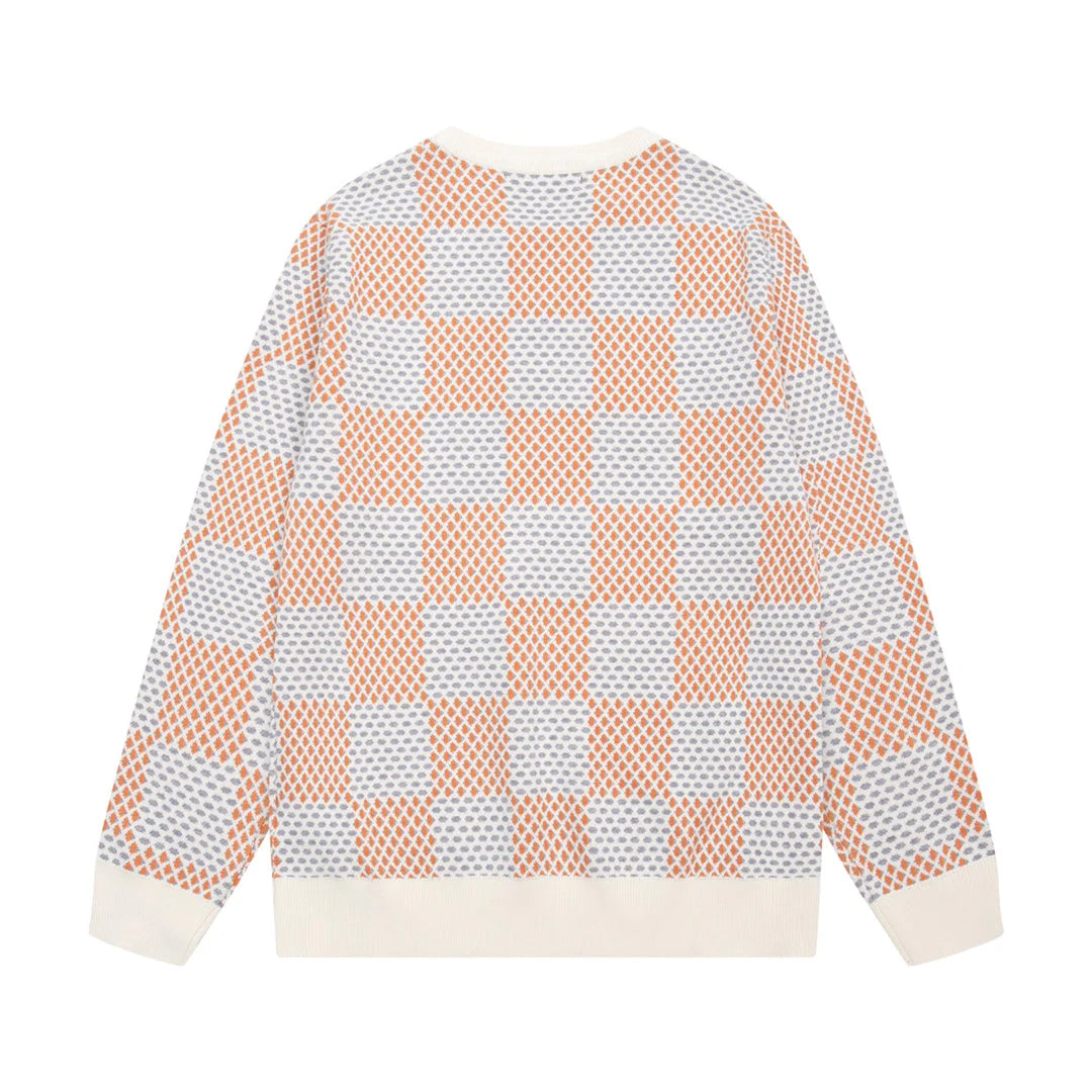 1014 Classic multi-colored plaid sweater