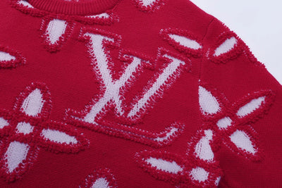 250923 new high-quality jacquard full-printed large icon pullover sweater
