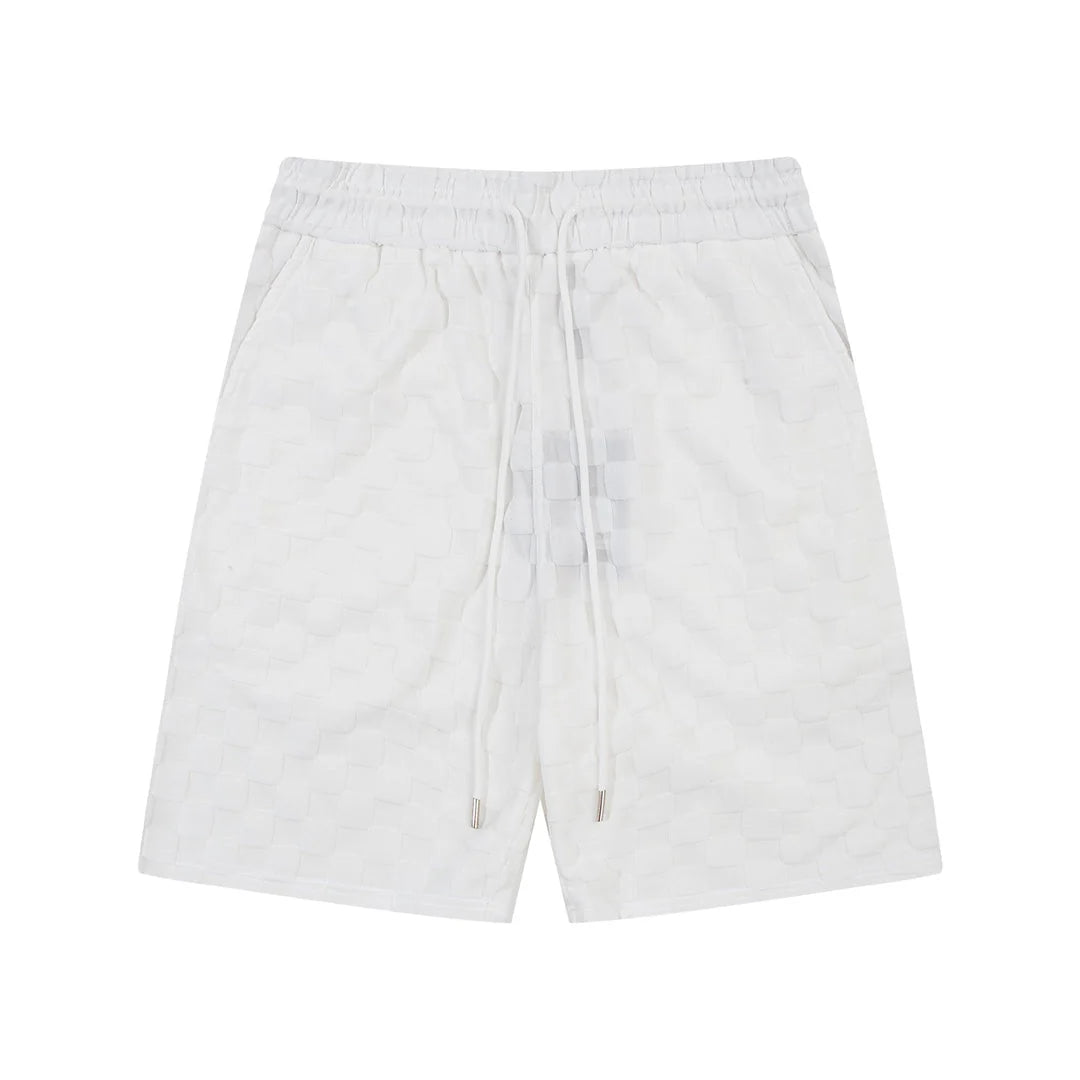 1211 New plaid jacquard towel shorts
