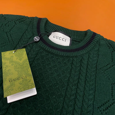 250825 New high-quality jacquard wool knitted sweater