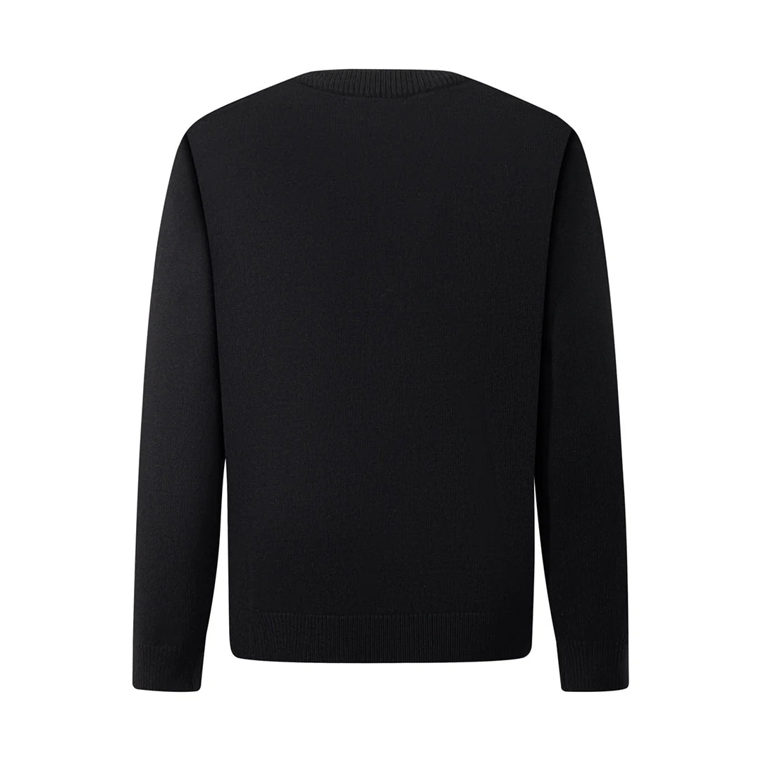 250908 New high-quality towel embroidered jacquard long-sleeved sweater