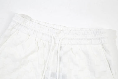 1211 New plaid jacquard towel shorts
