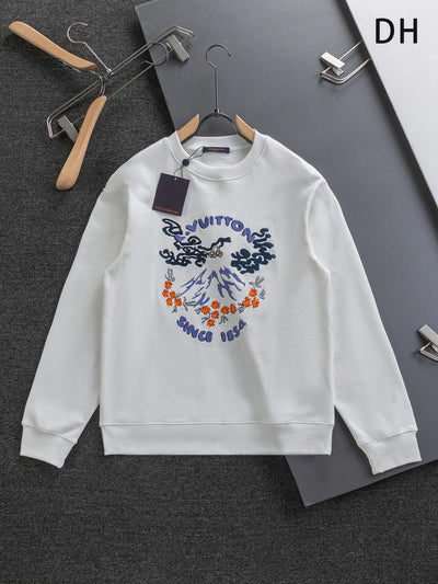 250908 New high-quality embroidered heavy-duty sweatshirt