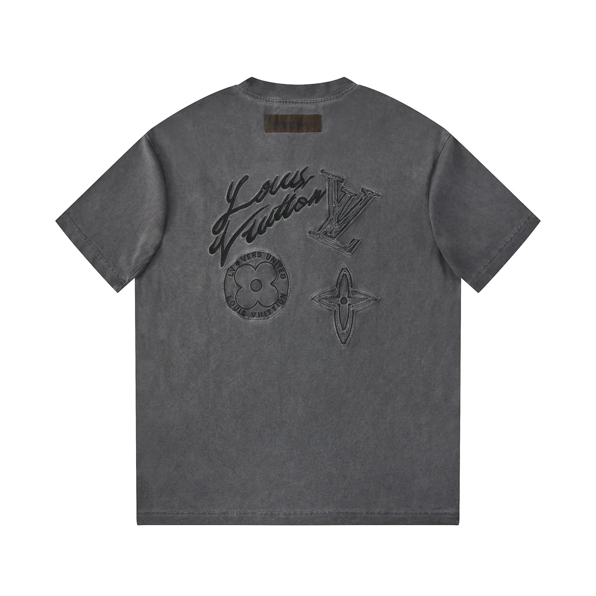 250604 New jacquard embroidery heavy work T-shirt