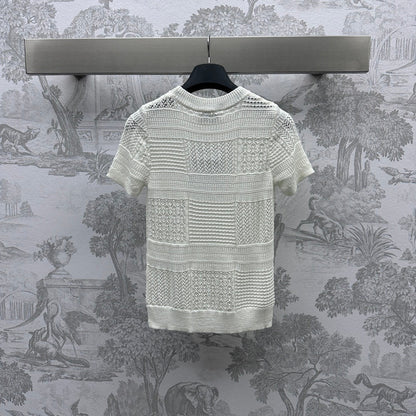 0528 Hollow short sleeve knitted