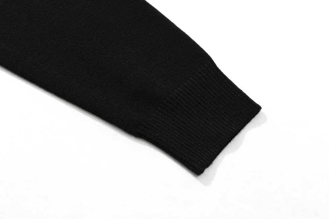 250908 New high-quality towel embroidered jacquard long-sleeved sweater