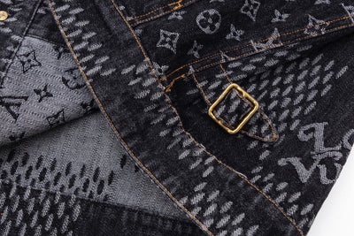 1014 High quality jacquard heavy wash jacket