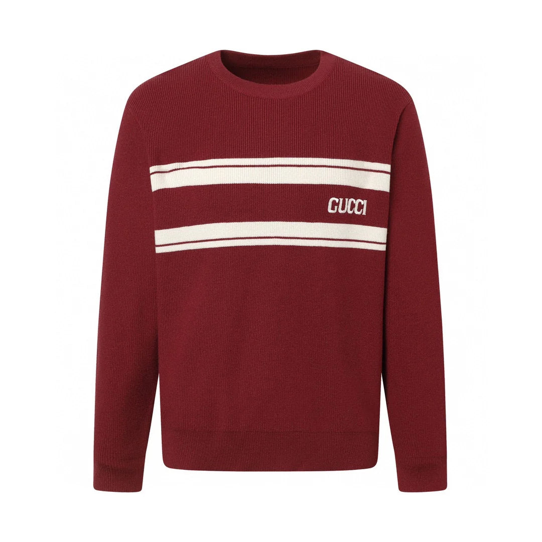 250923 New high-quality jacquard full-knit long-sleeved round-neck sweater